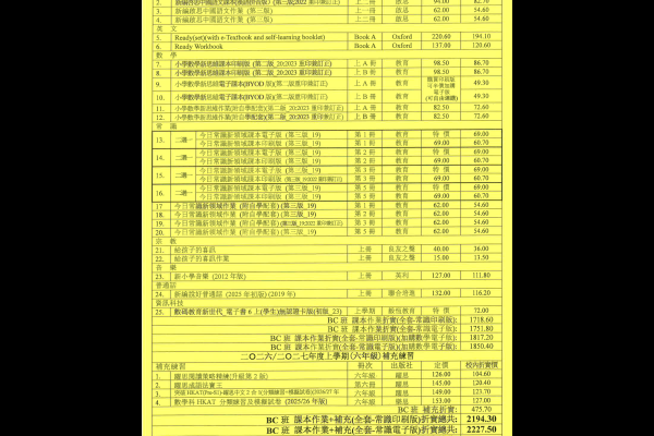 6B 6C班